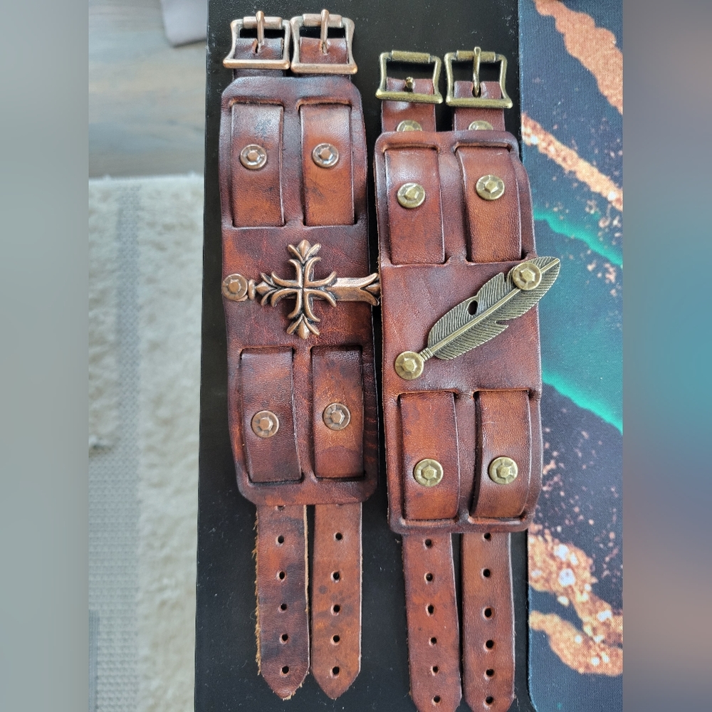Leather cuffs